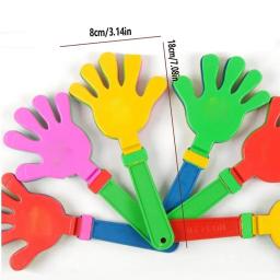Brinquedos coloridos Hand Clapper para crianças, cor aleatória, Palm Clap, Cheering Birthday Gift, favores de festa, Clapping Props, moda, 3pcs - Image 6