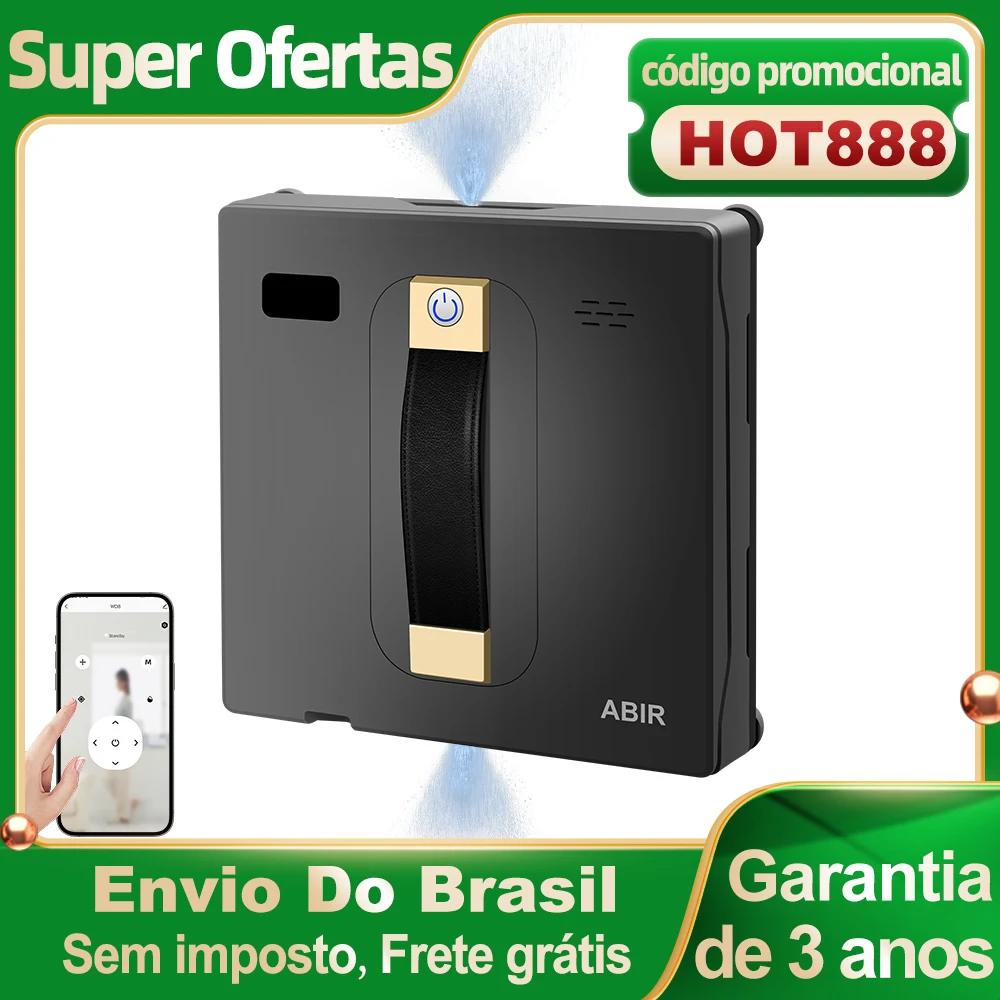 (Código promocional: HOT888)Robô Lavador de Janelas ABIR WD8, Pulverização de Água Dupla, Memória Inteligente, Sucção a Vácuo de Alta Potência, Sensor a Laser, Robô de Limpeza de Vidros Domésticos, Controle por APP - Image 1