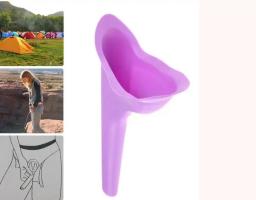 Funil de xixi de silicone macio portátil para mulheres, banheiro, barraca de acampamento, viagens ao ar livre, ferramenta de urina de emergência, 2 pcs - Image 2