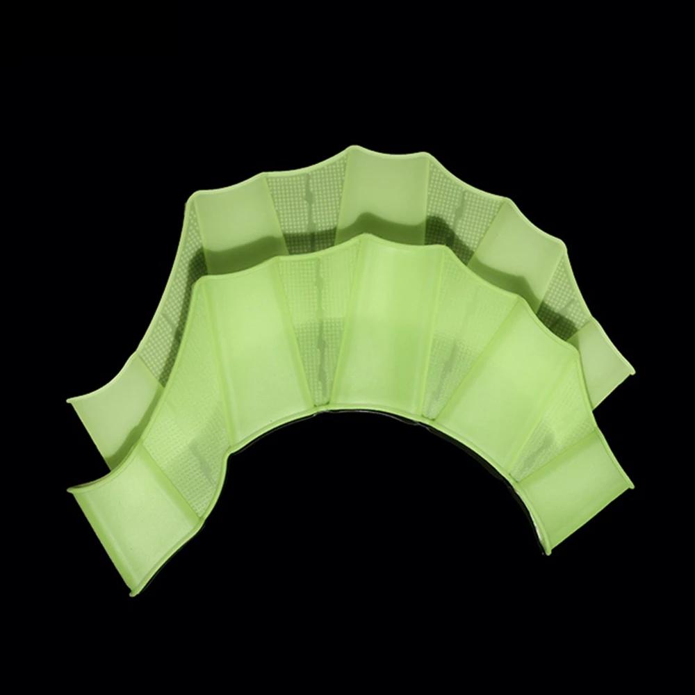 Nadadeiras de silicone para homens e mulheres, luvas de dedo, equipamento de pás, dedo nadadeira, esporte de piscina, treinamento profissional, criança - Image 1