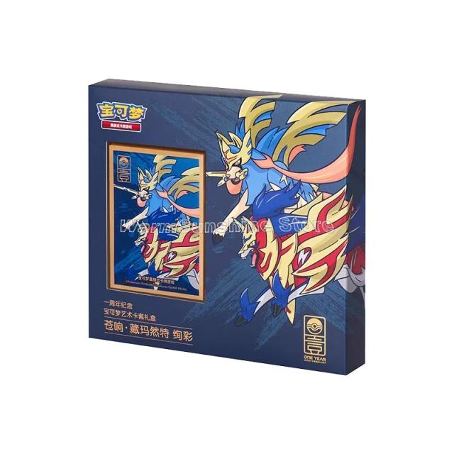 Cartão Pokémon Original Chinês para Crianças - Presente de Aniversário com Caixa para Colecionadores de Todas as Séries
