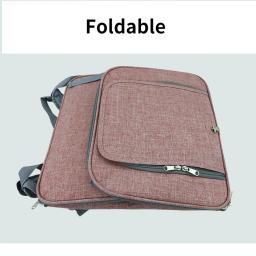 Mochila dobrável grande, suprimentos para animais de estimação, respirável, bolsa de expansão de ombro duplo, com carga de 10kg - Image 3