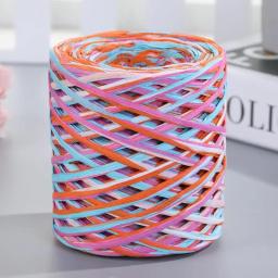 2023 200m fio de palha de ráfia natural para tricô crochê fios de papel diy artesanal verão chapéu de praia saco freeshipping - Image 5