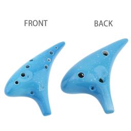 12 buracos ocarina alto cerâmica flauta iniciantes instrumento musical de sopro - Image 5