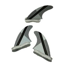UPSURF-FCS 2 Fins G5 Surf Acessórios, Preto com Linha Branca Adesivo, Kitesurf Fin, Fiberglass Surfcasting, 3 pcs por conjunto - Image 3