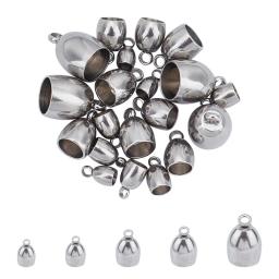 Aço inoxidável Memory Wire End Caps, Rodada Beads, Half Drilled Beads, Ball Terminators, 4 Tamanhos, 120Pcs - Image 5