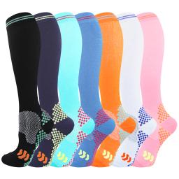 Meias Esportivas de Compressão para Futebol, Corrida, Bicicleta, Montanhismo, Médico, Edema Varicoso, Diabetes, Anti Fadiga, Meia Elástica - Image 1