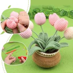Buddur kit de tricô de crochê com fio de algodão e instruções para tecelagem de tecido diy pacote de materiais não acabados - Image 5