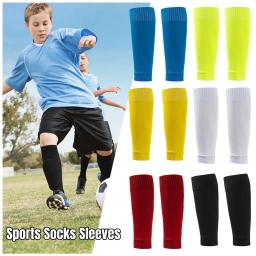 Mangas de proteção para pernas masculinas, basquete, futebol americano, meias esportivas, proteção de panturrilha, adulto e infantil, 1 par - Image 1