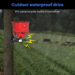 Solar Outdoor Animal Repeller com luz intermitente, som e luz de alarme, IP55 impermeável, javali, coelho, veado - Image 1