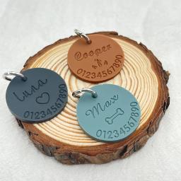 Personalizado Silicone Anti-Lost ID Tag para Animais de Estimação, Gravado Nome e Número de Telefone, Pingente Personalizado, Puppy Coleiras Acessórios, Novo - Image 3
