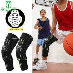 Joelheira Esportiva para Jovens para Crianças, Manga de Perna de Compressão para Basquete, Beisebol, Futebol, Voleibol, Luta Livre, Ciclismo, 5-15 Anos, 1Pc - Image 1