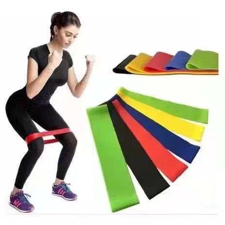 Mini Band Fita Elástica de Resistência para Exercícios em Casa, Yoga, Musculação e Fisioterapia - Kit 5