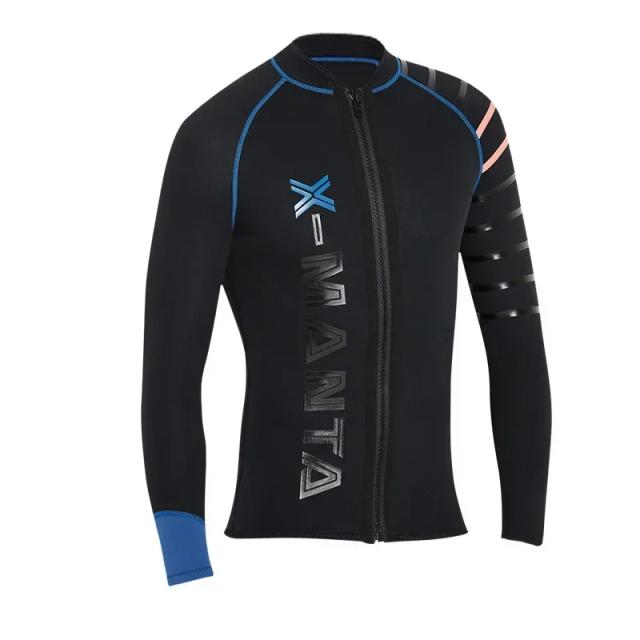 Jaqueta de Mergulho Masculina de Neoprene 3mm para Inverno – Traje Térmico de Manga Comprida