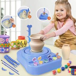 Roda de cerâmica para crianças, estúdio de cerâmica, artes e ofícios para brinquedos infantis, refil de argila seca, grandes ofícios, idades 8, 9, 10, 11, 12 - Image 1