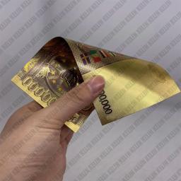 Europeu 1000000 cédula da folha de ouro um milhão de ofícios da moeda da nota do euro para a coleção e presentes - Image 5