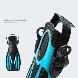 Nadadeiras De Mergulho De Natação Não-Deslizamento Profissional, Mergulho De Borracha, Nadadeiras Para Adultos, Flexível, Conforto, TPR, Esportes Aquáticos, Sapatos De Praia - Image 2