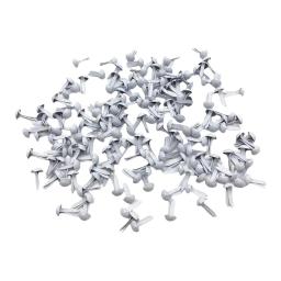 200x mini tranças prendedores de papel metal artesanal branco decorativo para scrapbook artes artesanato cartão que faz projetos diy acessórios - Image 1