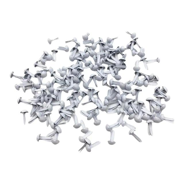 Mini tranças brancas metálicas para scrapbook: 200 prendedores artesanais decorativos para projetos de artesanato e cartões DIY