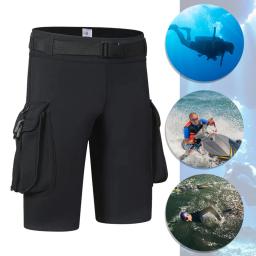 Shorts de mergulho com bolso para homens e mulheres, trajes de neoprene de 3mm, pesca submarina, surf, canoagem, caiaque - Image 4