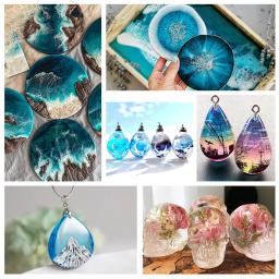 Kit de resina uv com luz atualizada, tipo duro, cristal transparente, cura ultravioleta, resina uv para artesanato, faça você mesmo, fabricação de jóias, moldes de fundição - Image 6