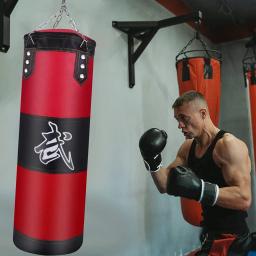 Durável Boxing Heavy Punch Bag com Corrente de Metal, Mosquetão, Fitness Training Gancho, Kick Fight Karatê, Taekwondo, Punch Sandbag - Image 6