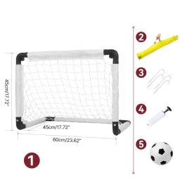 Portátil e dobrável rede de futebol para crianças, treinamento e jogo familiar - Image 6
