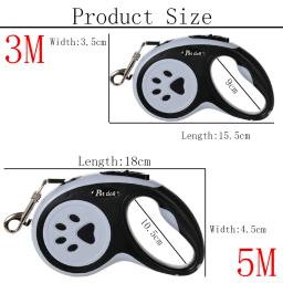 Retrátil automática Pet Leash, adequado para cães pequenos e médios, gatos, ao ar livre, caminhadas, cachorro, chihuahua, pug suprimentos, 3m, 5m - Image 3