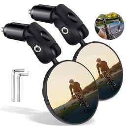 Mountain Bike espelho retrovisor, bicicleta Bar End Mirror, rotação Retrovisor, Novo, 360 ° - Image 1