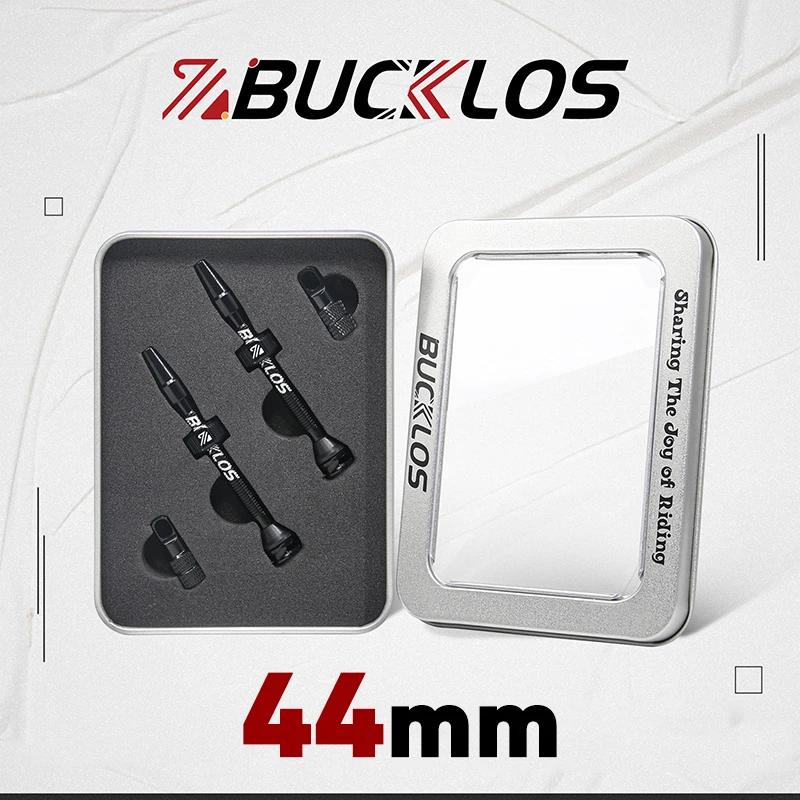 2 peças/1 par bucklos válvula sem câmara de ar de bicicleta presta f/v válvula de aro de bicicleta de estrada válvula de liga de alumínio 40mm 60mm 100mm - Image 1