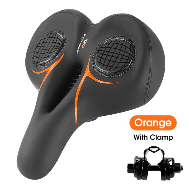 West Biking Selim de Bicicleta Oversized Confortável Gel MTB Comfy Ride 1 Peça