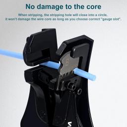 WEELEE Precision Wire Stripping Tool, Descascador de fios automáticos, Fio elétrico sólido e trançado, Heavy Duty, 8-18AWG - Image 6