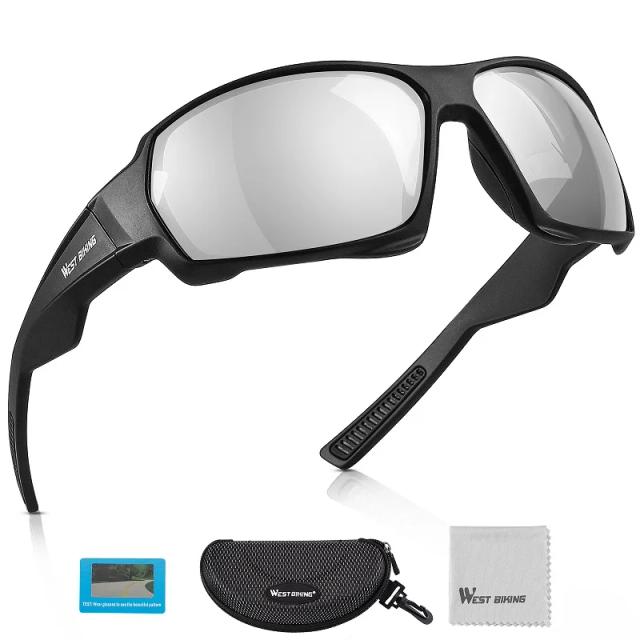 Óculos de Ciclismo Polarizados WEST BIKING para Homens e Mulheres - Ideais para Road Bike, MTB e Atividades ao Ar Livre com Proteção UV400