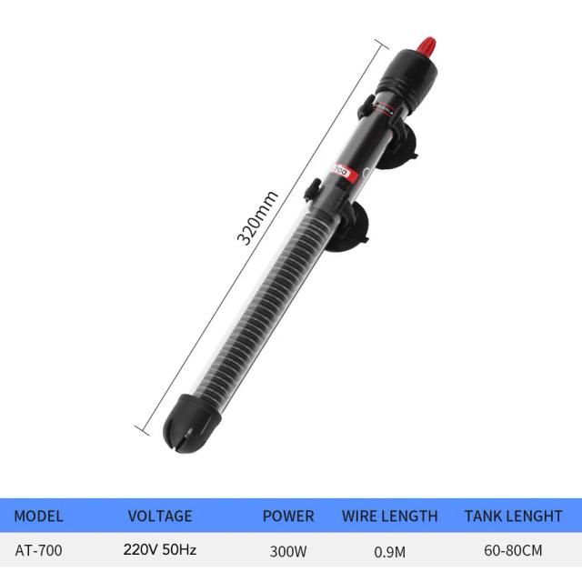 Termostato Submersível Automático para Aquário - Aquecedor e Controlador de Temperatura Externo