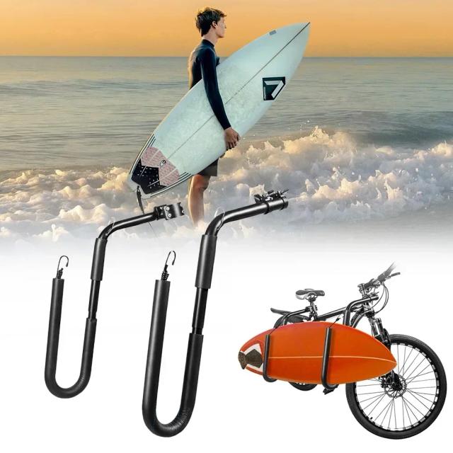 Rack Portátil para Pranchas de Surf: Suporte de Montagem com Acessórios para Bicicletas