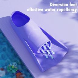 Nadadeiras de Natação e Mergulho para Homens e Mulheres, Nadadeiras De Silicone, Conjunto De Mergulho Curto, Suprimentos De Natação - Image 3