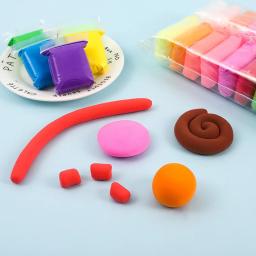 Argila de modelagem a seco com ferramentas de escultura para crianças, brinquedos DIY não tóxicos, secagem automática, presentes para crianças, 12 cores - Image 6