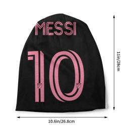 Unisex messied 10 futebol Bonnet, gorro, malha chapéus, homens, mulheres, Hip Hop, adulto, Argentina, quente, inverno, Skullies - Image 2