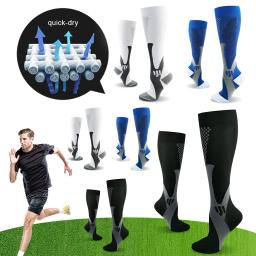 Meias de futebol antiderrapantes para homens, meio de panturrilha, respirável, antiderrapante, futebol, ciclismo, esportes, novo - Image 1