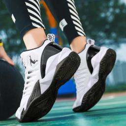 Tênis de basquete respiráveis para homens, Tênis de basquete atlético, Esportes de treinamento ao ar livre antiderrapantes, Tênis masculinos estudantis, Sapatos de campo originais - Image 5
