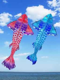Pipas gigantes para adultos, pipas de vento profissionais, feitos de tecido, brinquedos voadores ao ar livre, peixes koi, frete grátis, novo - Image 5