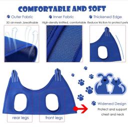 Prego corte anti arranhão mordida saco fixo, Cat Grooming Hammock, Pendurado ajudante, Pet suprimentos de beleza, Cão - Image 4