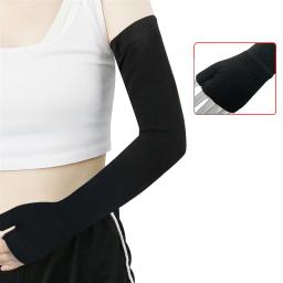 Luva elástica unisex do braço da compressão, respirável, exterior, proteção UV, esportes, voleibol, basquetebol, palma, 1PC - Image 4