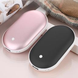 Aquecedor de mão recarregável USB, carregador portátil, Power Bank, aquecedor de inverno, 2 em 1, 5000 mAh, 10000mAh - Image 2