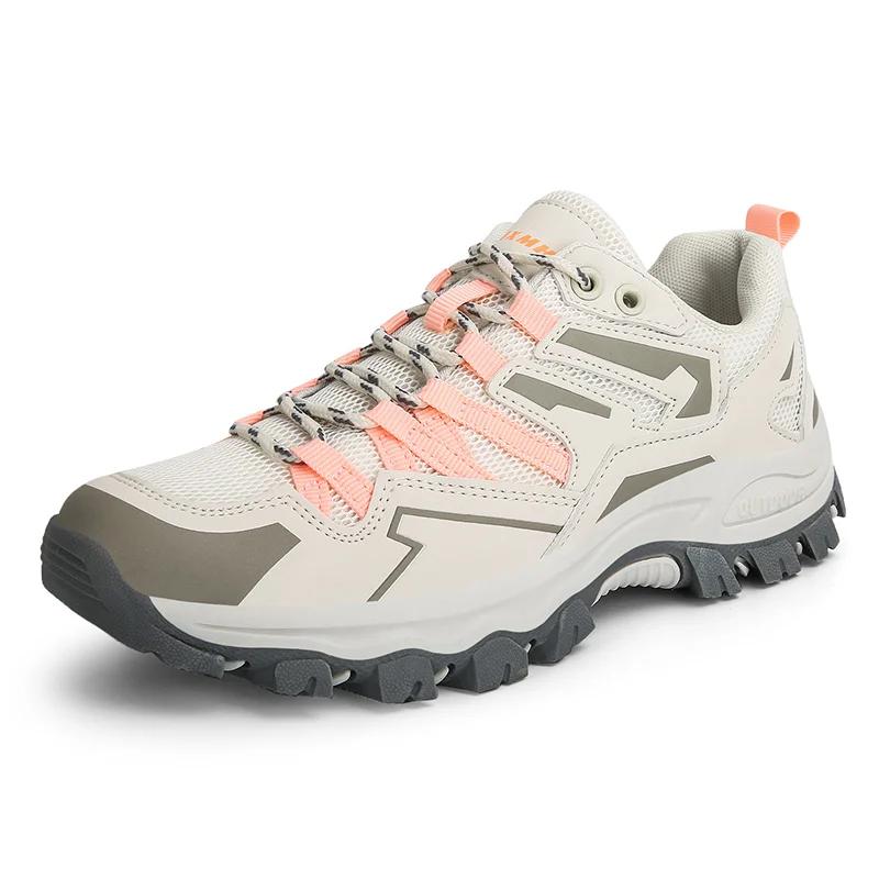 STRONGSHEN-Sapatos de caminhada ao ar livre para homens e mulheres, sapatos de escalada, botas esportivas impermeáveis, tênis trekking, moda para casal - Image 1