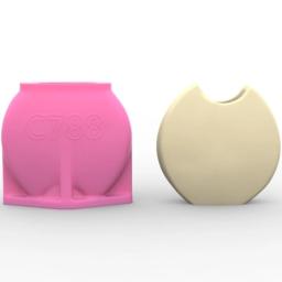 Moldes elegantes para vasos meia face, delicados exclusivos, vaso flores meia face, molde artesanal silicone para - Image 5