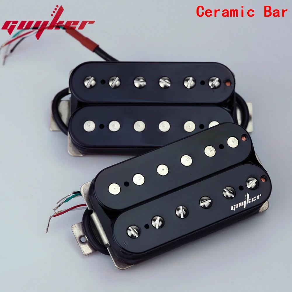 GUYKER Captadores Humbucker para Guitarra Elétrica Conjunto de Captador de Ponte de Guitarra de Bobina Dupla e Captadores de Pescoço - Preto - Image 1