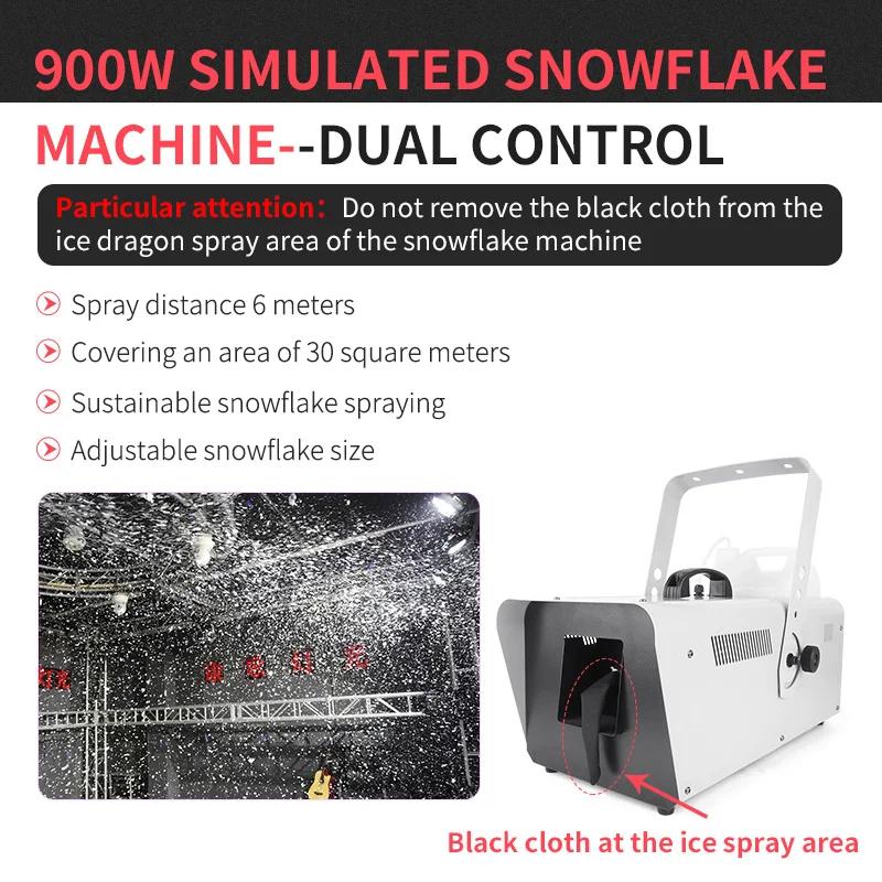 Stage Snowflake Machine Gerador de floco de neve DJ Snow Making Machine for Stage Máquina de fumaça de efeitos especiais - Image 1