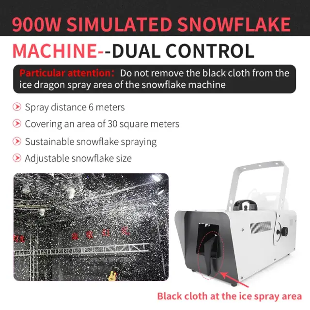 Gerador de Flocos de Neve para Palcos e Efeitos Especiais em Eventos e Festas
