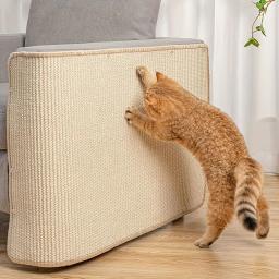 Tapete de sisal para gato de estimação, Coçar a placa para proteger o sofá, Resistente a arranhões garras de abrasão, Não caia motos, Cat Supplies - Image 6
